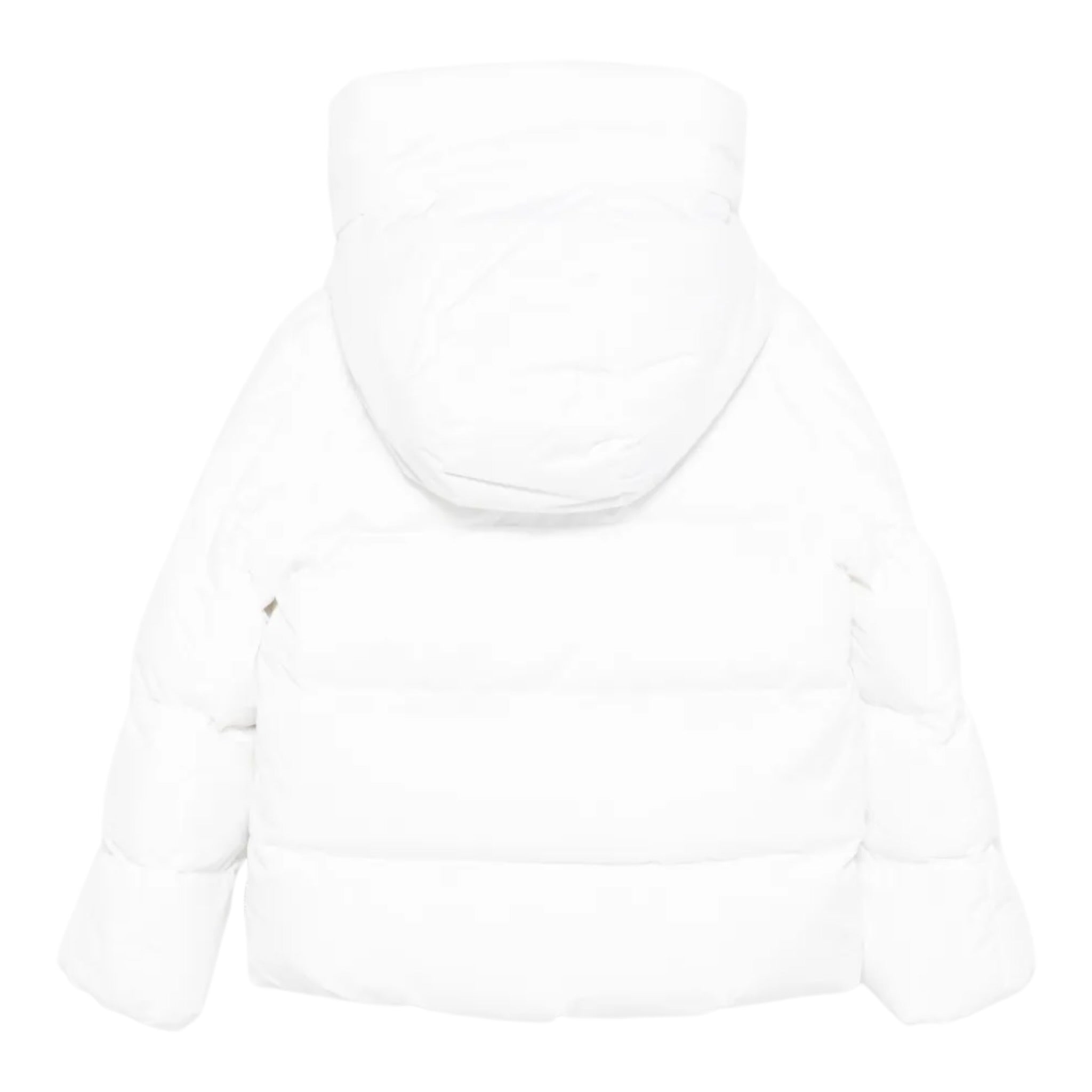 Save The Duck Giubbino tinta unita con Zip E Cappuccio Bianco per Bambino P32517G BIANCO SAVE THE DUCK 