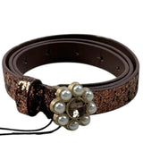 Scotch & Soda Cintura tinta unita con Perline Bronzo per Bambina 163096 BRONZO SCOTCH & SODA 