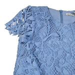 Self-Portrait Abito Mezza Manica tinta unita Merlettato Azzurro per Bambina PF24704S AZZURRO SELF-PORTRAIT 
