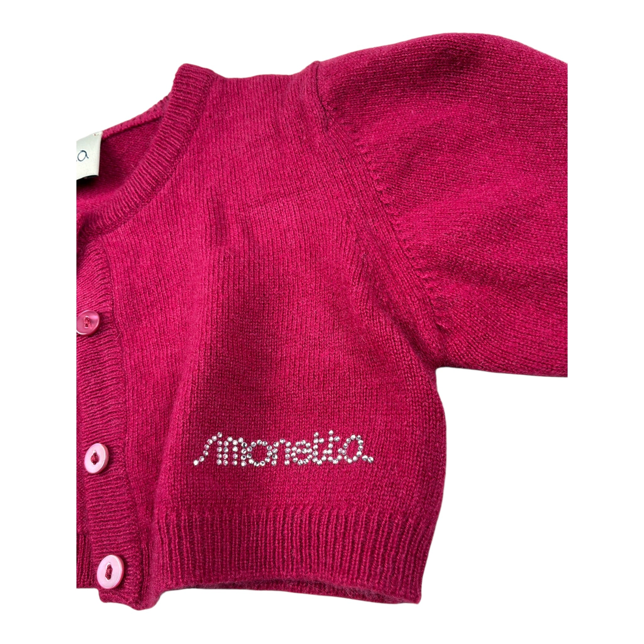 Simonetta Coprispalle tinta unita con Brillantini Fuxia per Neonata SV9000 FUXIA SIMONETTA 