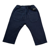 Siviglia Pantalone tinta unita con Elastico In Vita Blu per Neonato SVNPT00545 BLU SIVIGLIA 
