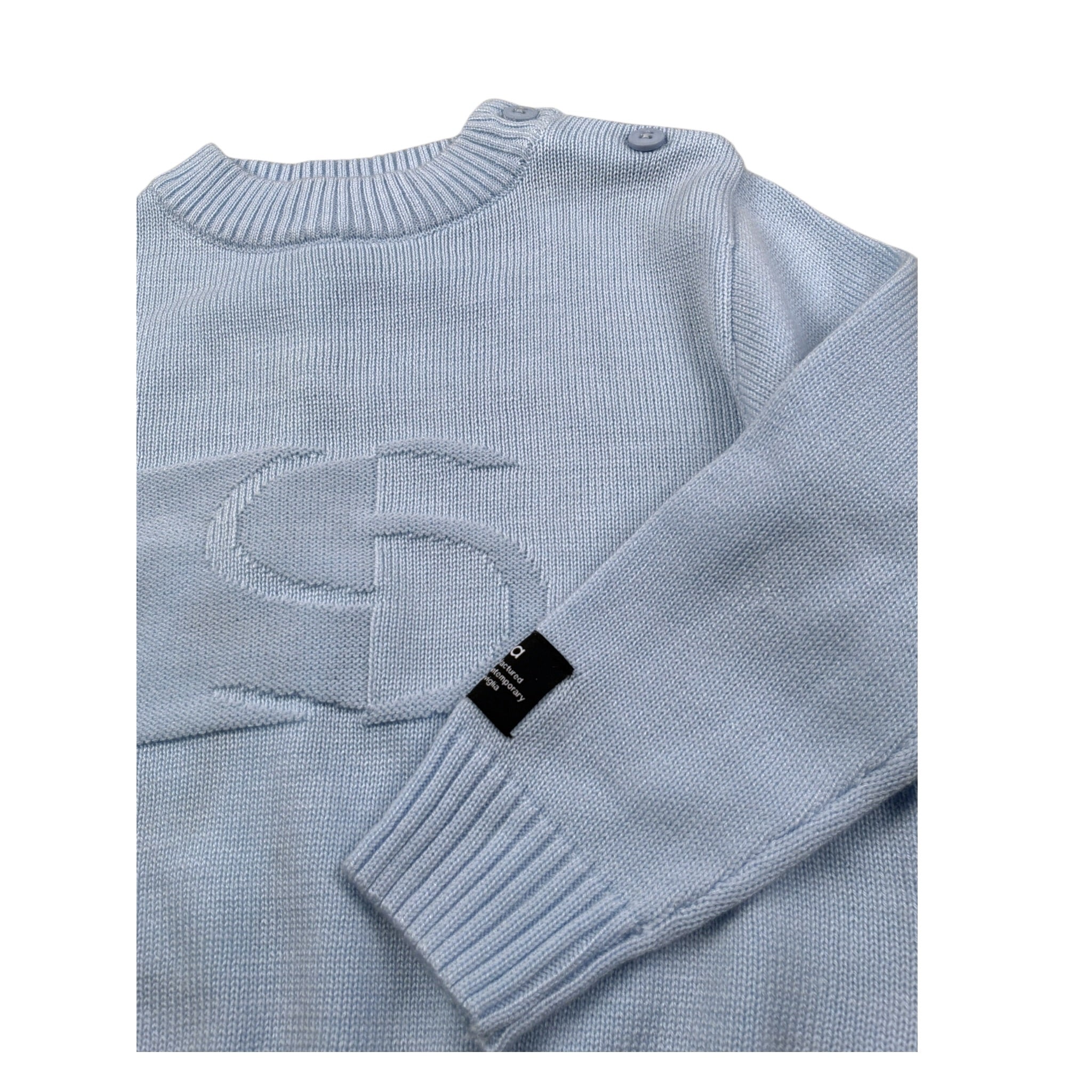 Siviglia Maglia Girocollo tinta unita Azzurro per Neonato SVNSW00670 AZZURRO SIVIGLIA 