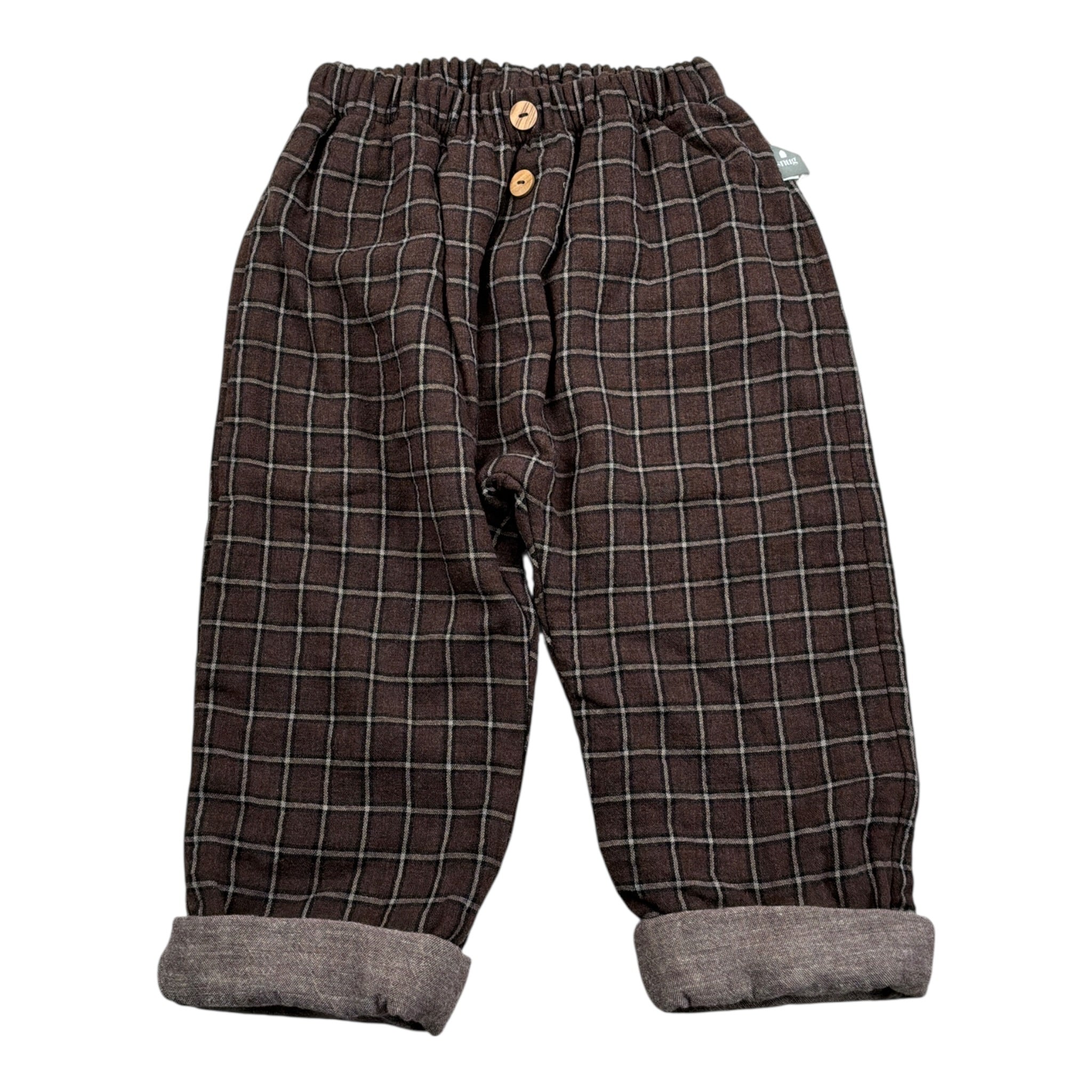 Snug Pantalone tinta unita con Fantasia Marrone per Neonato 930AV5W124R83 MARRONE SNUG 