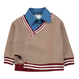 So Twee By Miss Grant Maglia tinta unita con Finta Camicia Beige per Neonata ST0147BN BEIGE SO TWEE BY MISS GRANT 