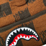 Sprayground Cappello tinta unita con Fantasia Marrone per Bambino SP15010BROWN MARRONE SPRAYGROUND 