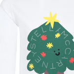 Stella Mccartney Shirt Girocollo tinta unita con Stampa Bianco per Neonato TV8P10 BIANCO STELLA McCARTNEY 