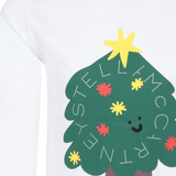 Stella Mccartney Shirt Girocollo tinta unita con Stampa Bianco per Neonato TV8P10 BIANCO STELLA McCARTNEY 