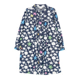 Stella Mccartney Abito Manica Lunga tinta unita Stampa Stelle Blu per Neonata TX1B70N BLU STELLA McCARTNEY 