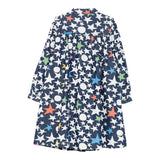 Stella Mccartney Abito Manica Lunga tinta unita Stampa Stelle Blu per Neonata TX1B70N BLU STELLA McCARTNEY 
