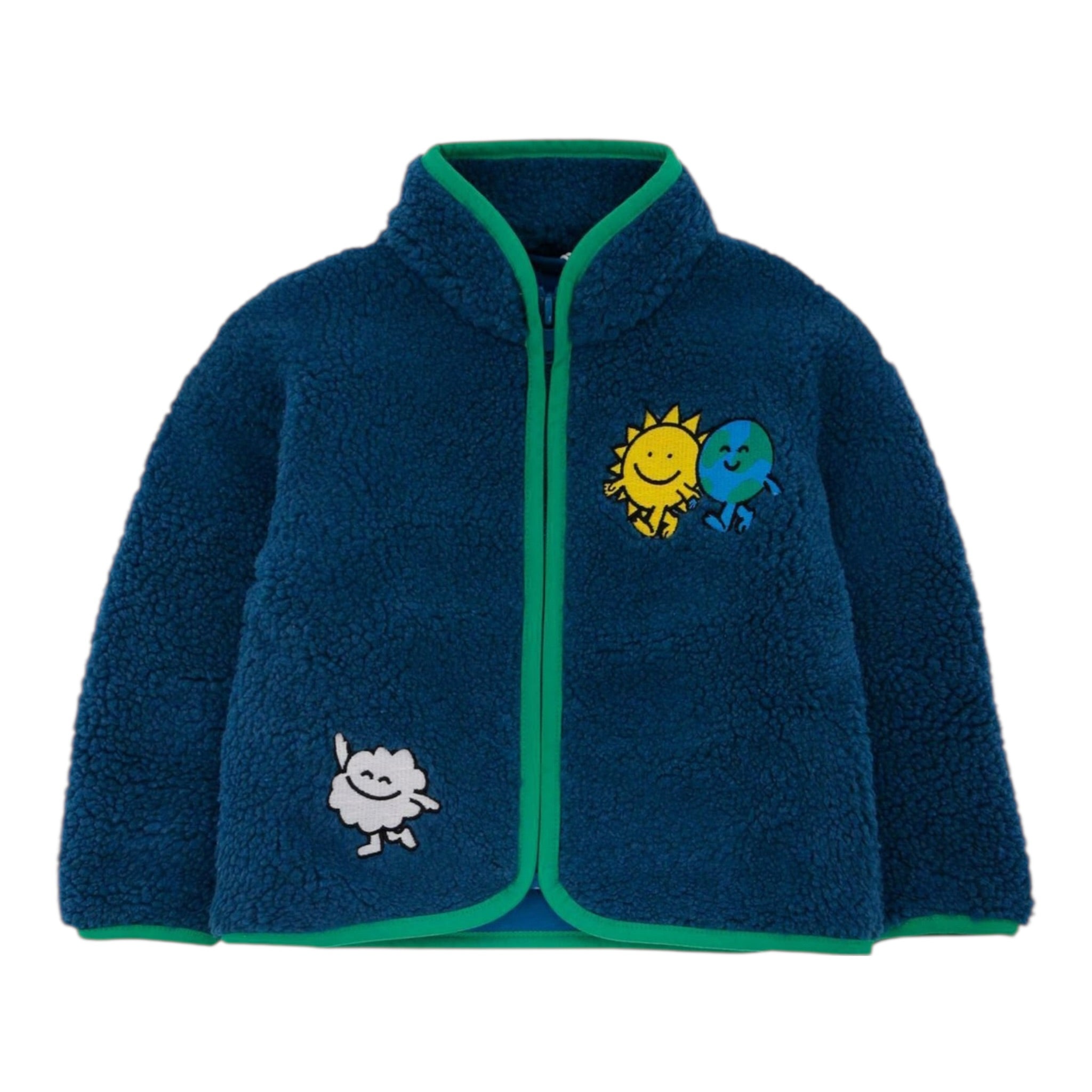 Stella Mccartney Giubbino Teddy tinta unita Blu per Neonato TX2507 BLU STELLA McCARTNEY 