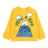 Stella Mccartney Felpa Chiusa Girocollo tinta unita con Stampe Giallo per Neonato TX4530 GIALLO STELLA McCARTNEY 