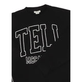 Stella Mccartney Felpa Chiusa Girocollo tinta unita con Stampa Nero per Bambino TX4C10 NERO STELLA McCARTNEY 
