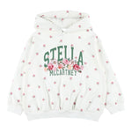 Stella Mccartney Felpa Chiusa con Cappuccio tinta unita con Stampe Panna per Bambina TX4C60 PANNA STELLA McCARTNEY 
