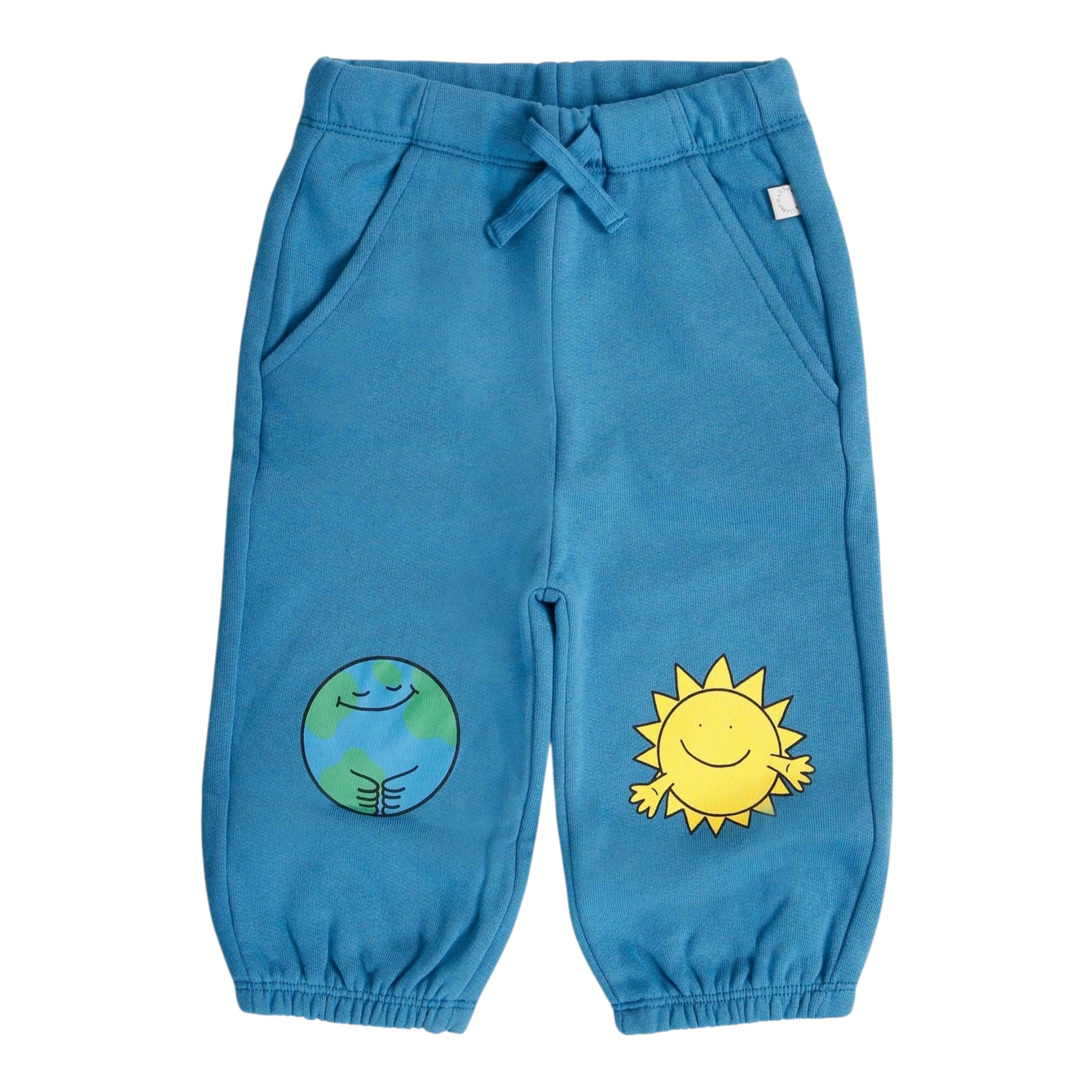 Stella Mccartney Pantalone Tuta tinta unita con Stampe Blu per Neonato TX6530 BLU STELLA McCARTNEY 