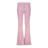 Stella Mccartney Jeans tinta unita Modello A Zampa Rosa per Bambina TX6B20 ROSA STELLA McCARTNEY 