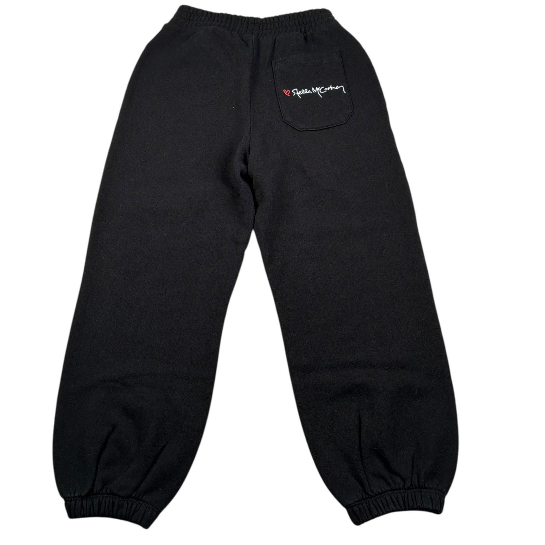 Stella Mccartney Pantalone Tuta tinta unita con Logo Nero per Bambina TX6D00 NERO STELLA McCARTNEY 