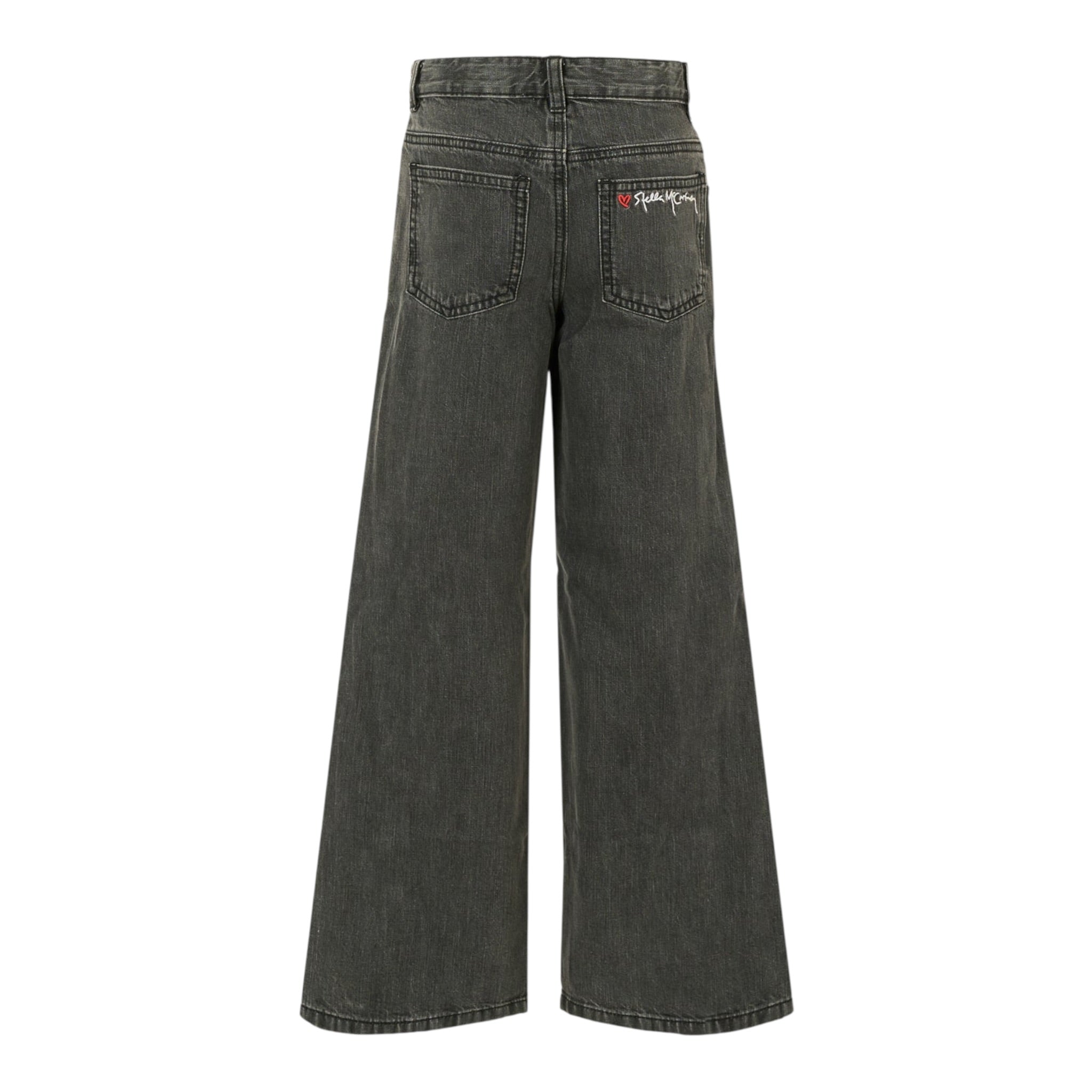 Stella Mccartney Jeans tinta unita Modello Palazzo Nero per Bambina TX6D40X NERO STELLA McCARTNEY 