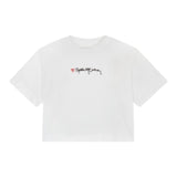Stella Mccartney T-Shirt Girocollo tinta unita con Stampa Logo Bianco per Bambina TX8C51 BIANCO STELLA McCARTNEY 