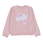 Stella Mccartney Maglia Girocollo tinta unita con Ricami Rosa per Neonata TX9050 ROSA STELLA McCARTNEY 