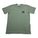 Stone Island T-Shirt tinta unita con Logo Verde per Bambino K2S162100002 VERDE STONE ISLAND 