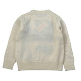 Sun68 Maglia Girocollo tinta unita con Stampa Panna per Neonato K44394N PANNA SUN68 