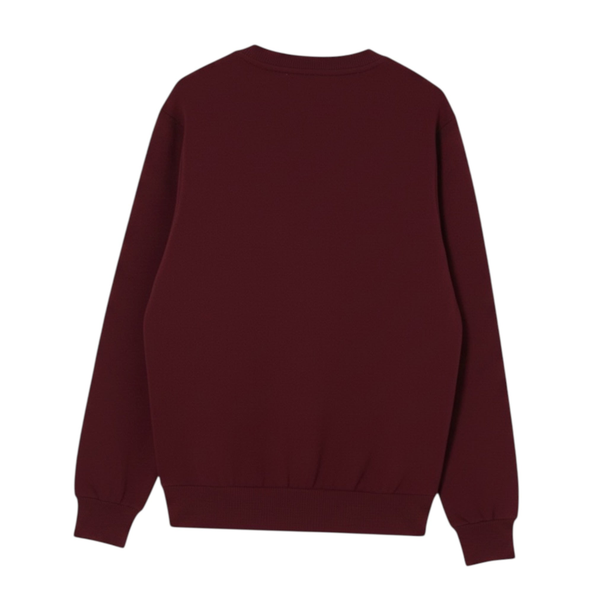Sun68 Maglia Girocollo tinta unita con Ricamo Snoopy Bordeaux per Bambino K45350X BORDEAUX SUN68 