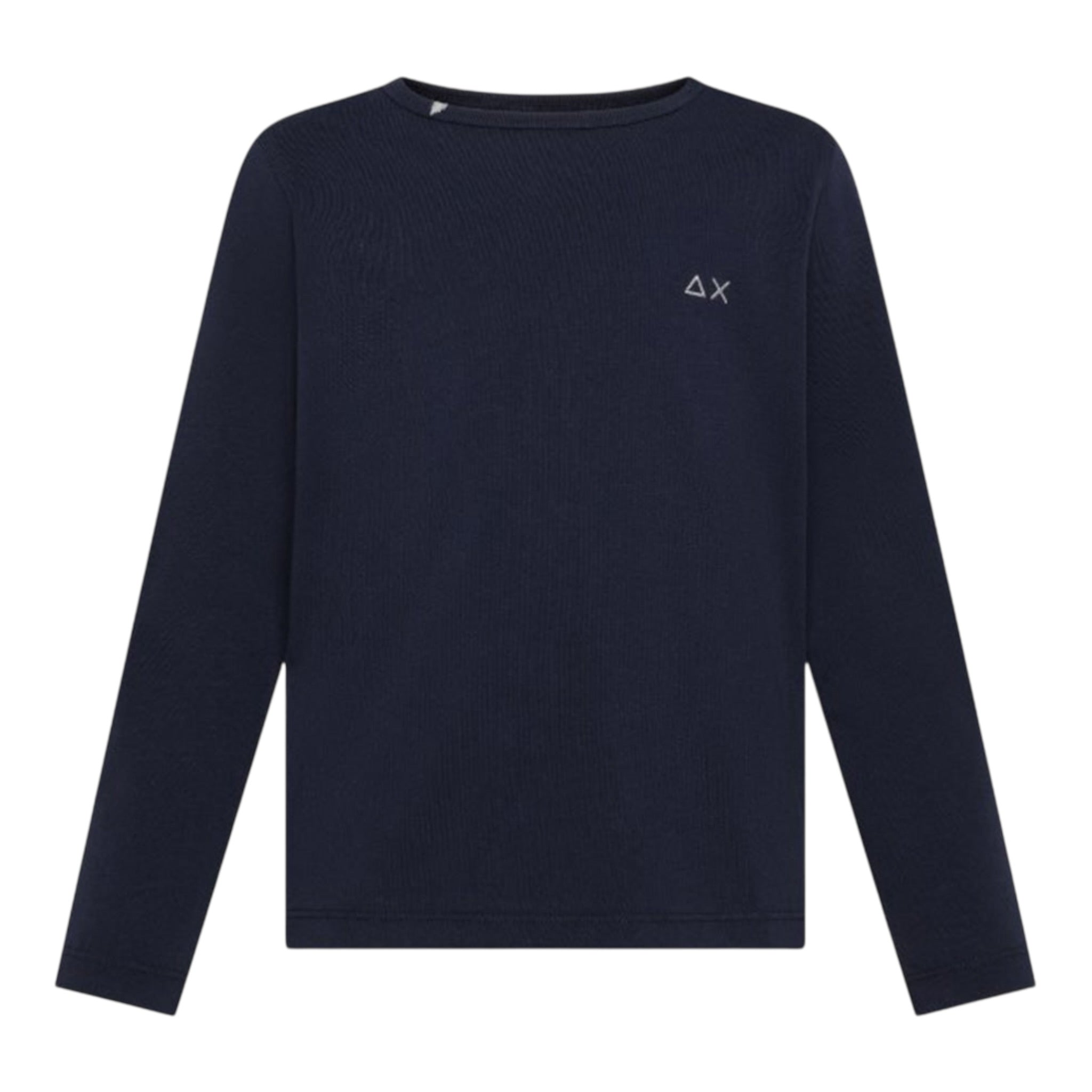 Sun68 Shirt Girocollo tinta unita con Logo Blu per Neonato T45305N BLU SUN68 