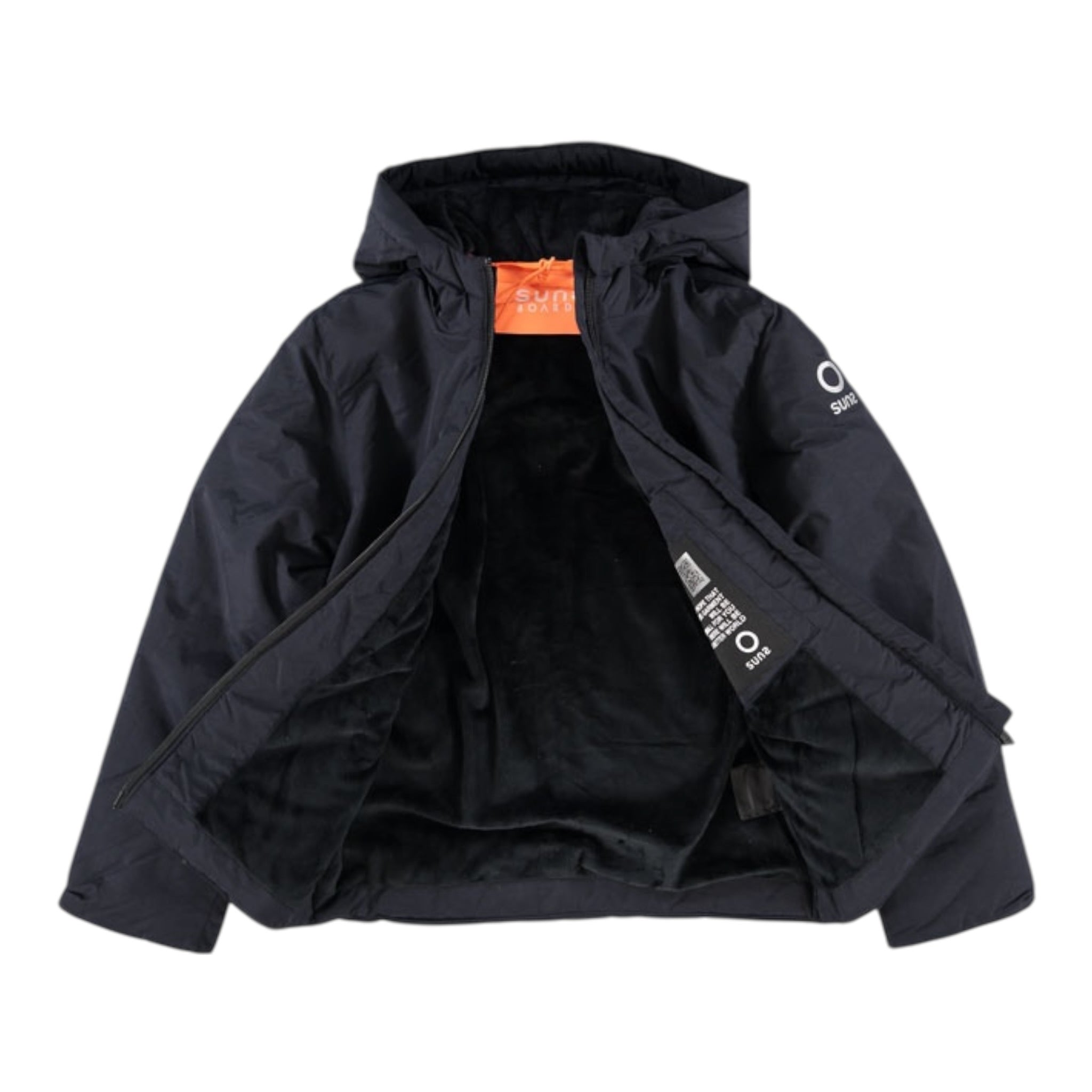 Suns Giubbino tinta unita con Cappuccio Blu per Neonato GBS5338UB BLU SUNS 