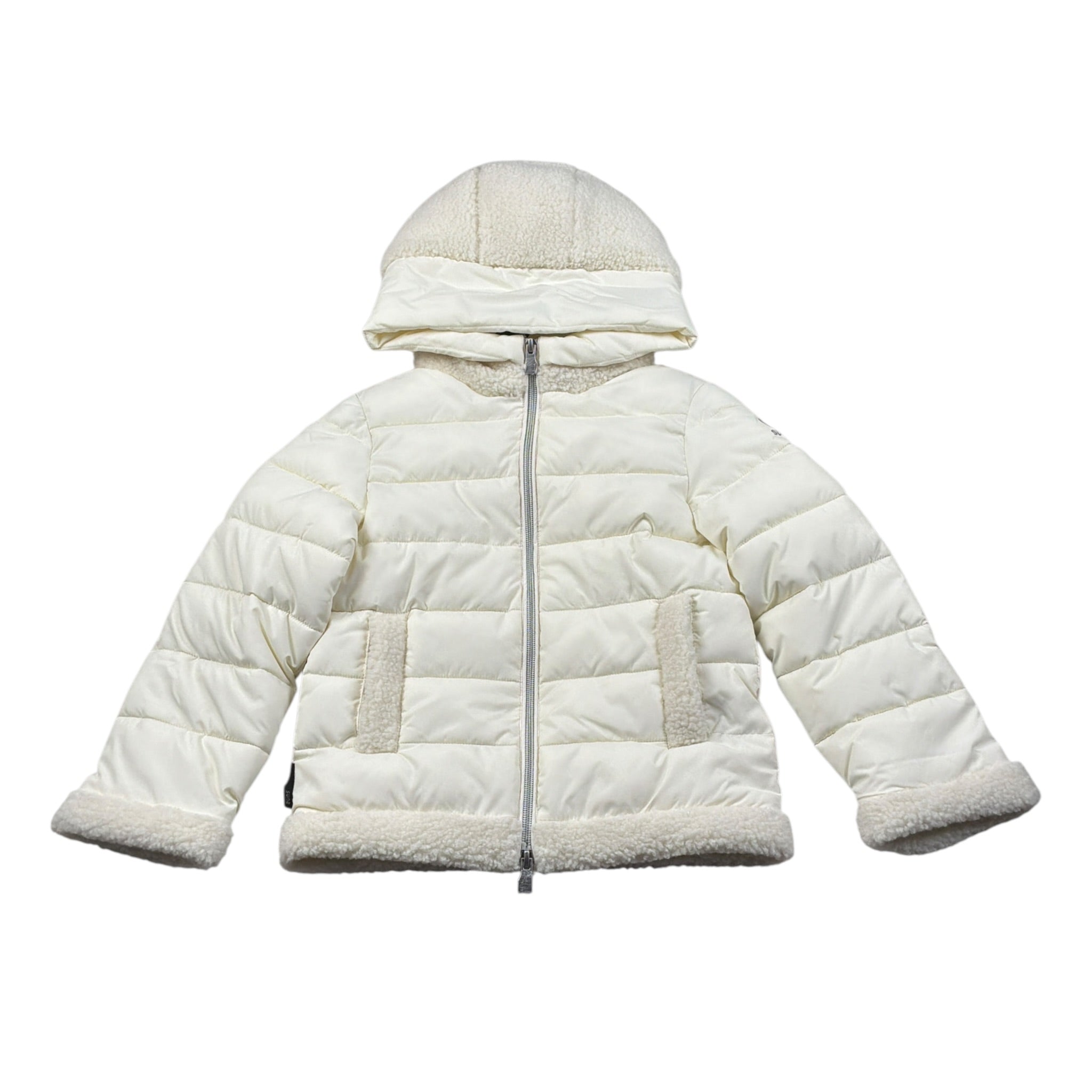 Suns Giubbino tinta unita con Cappuccio Panna per Bambina GBS6303DBJ PANNA SUNS 