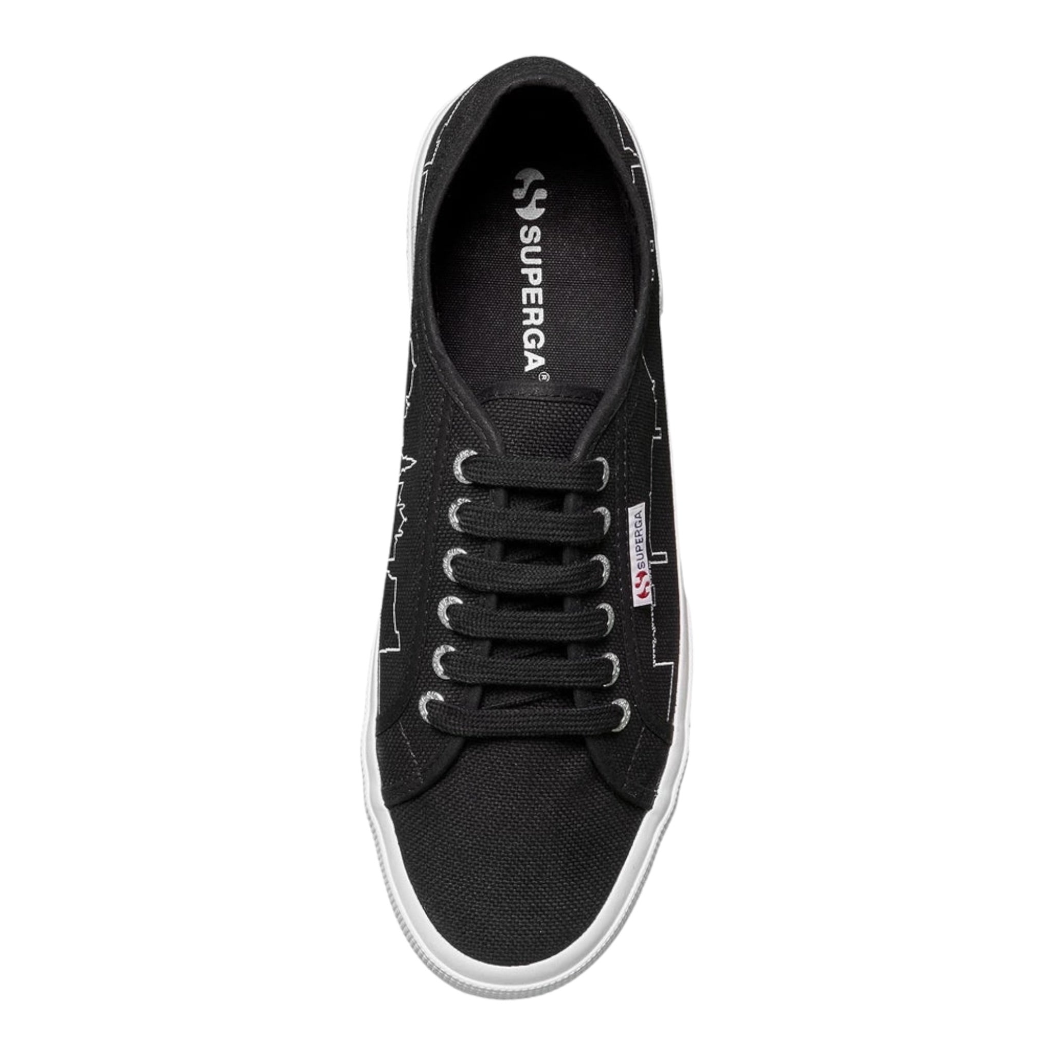 Superga Sneakers tinta unita con Lacci Nero per Bambino 2750 NERO SUPERGA 