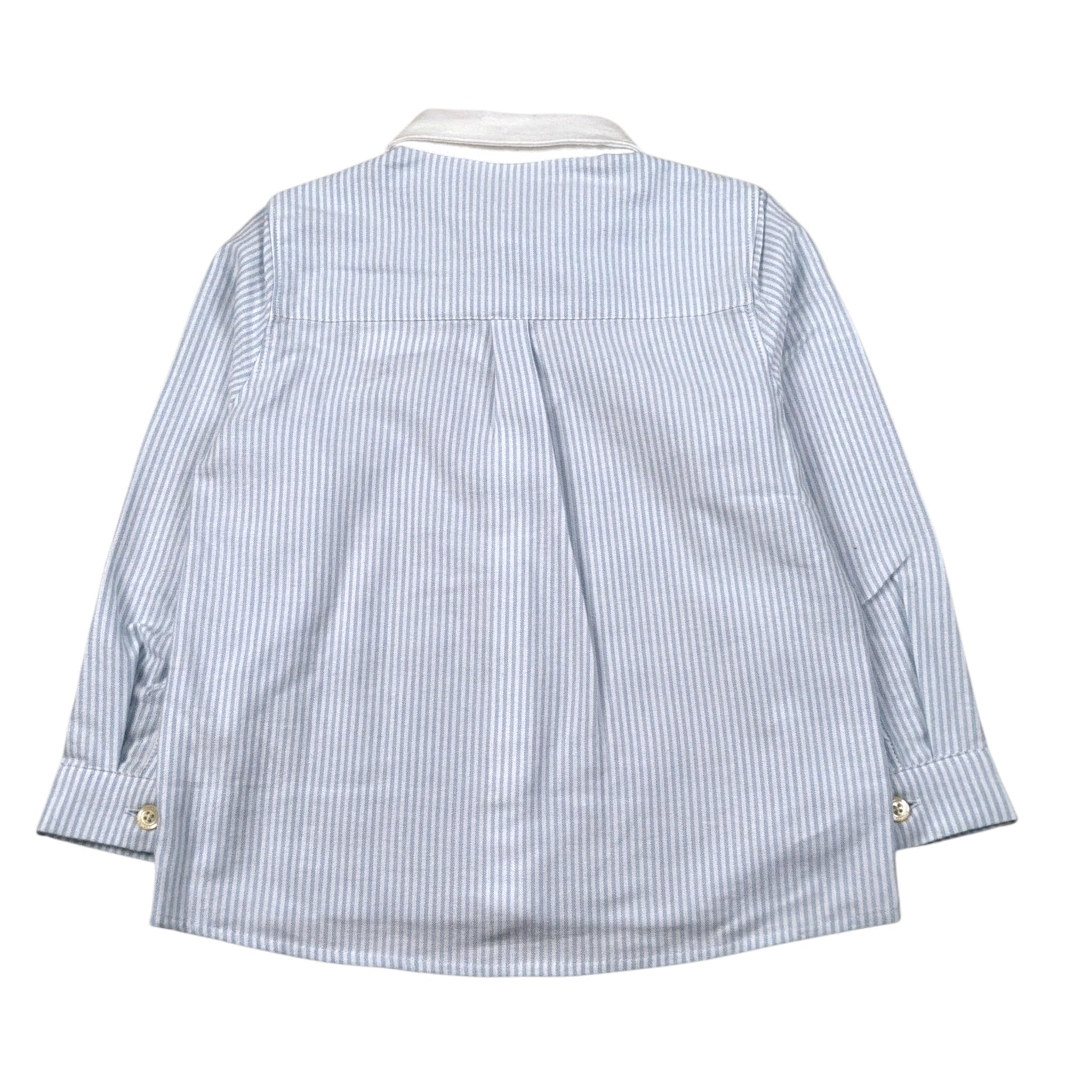 Tartine Et Chocolat Camicia Manica Lunga Fantasia A Righe Azzurro per Neonato CB12011N AZZURRO TARTINE ET CHOCOLAT 