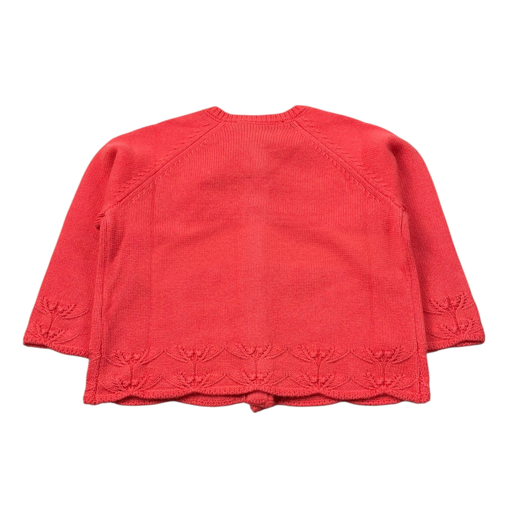 Tartine Et Chocolat Cardigan tinta unita con Ricami Corallo per Neonata CB18101 CORALLO TARTINE ET CHOCOLAT 