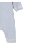 Tartine Et Chocolat Tutina tinta unita con Colletto Azzurro per Neonato CB32030 AZZURRO TARTINE ET CHOCOLAT 