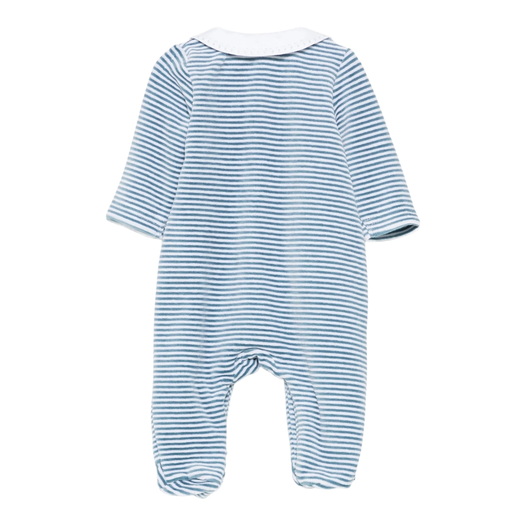 Tartine Et Chocolat Tutina In Ciniglia Fantasia A Righe Azzurro per Neonato CB54110 AZZURRO TARTINE ET CHOCOLAT 