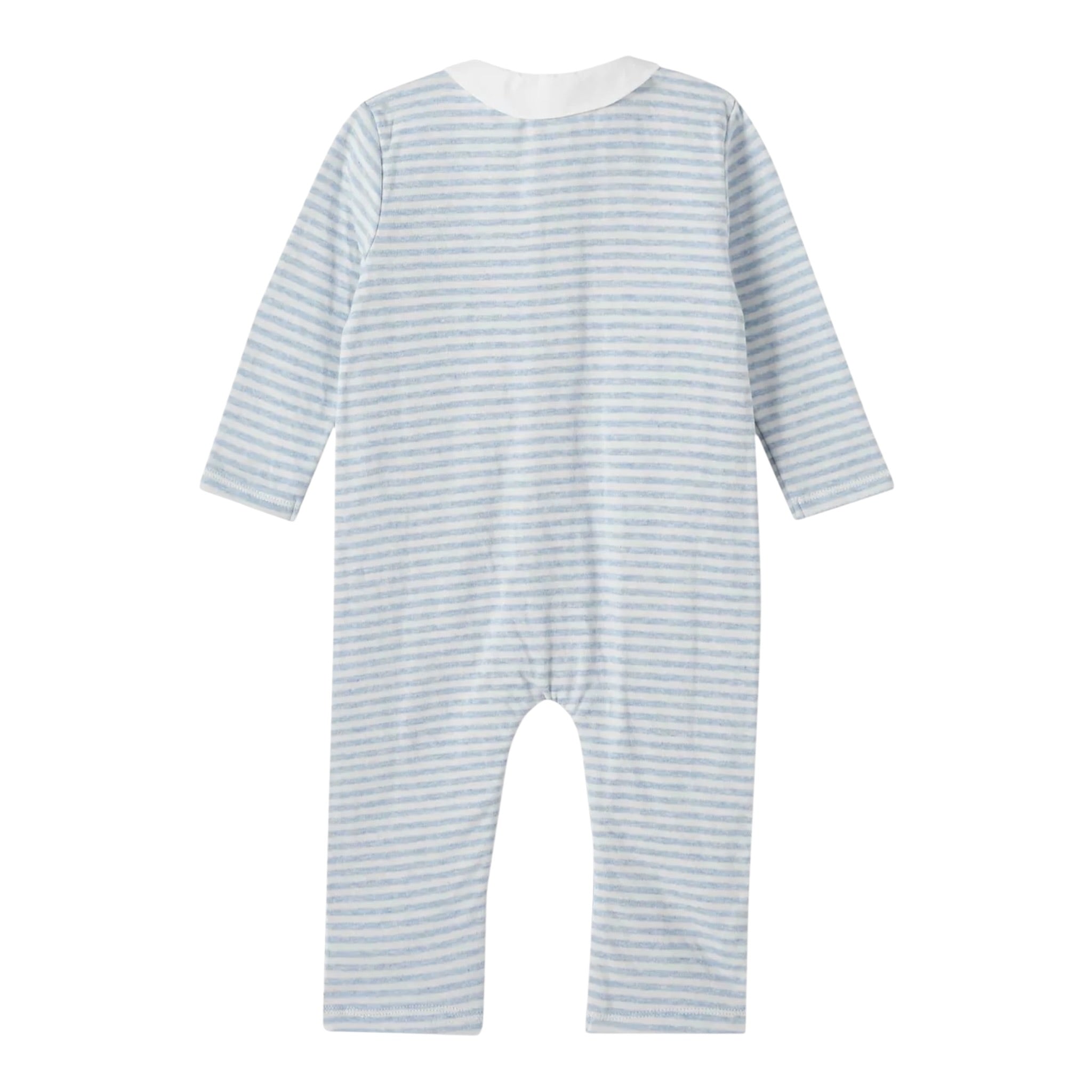 Tartine Et Chocolat Tutina Manica Lunga Fantasia A Righe Azzurro per Neonato TZ3W2080 AZZURRO TARTINE ET CHOCOLAT 