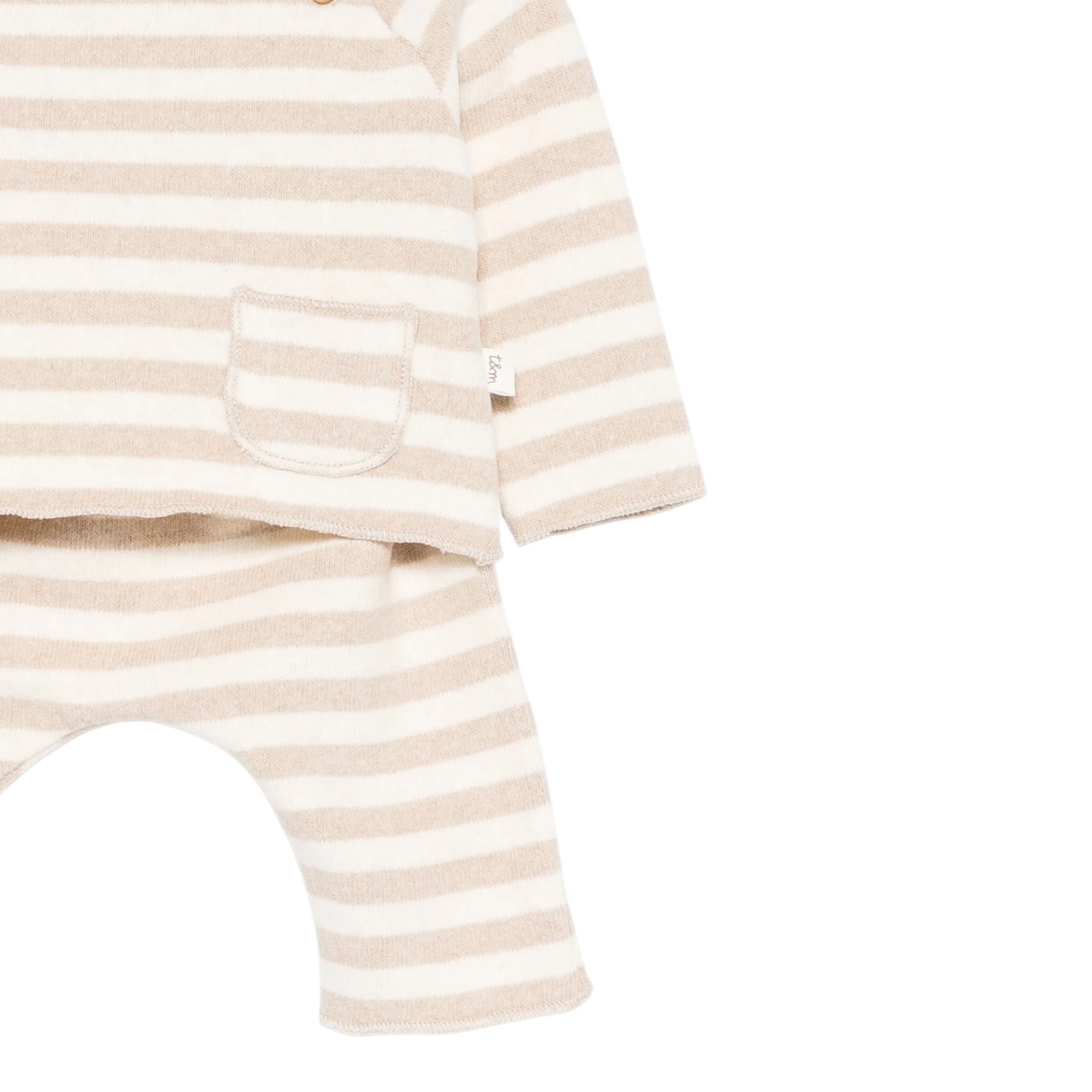 Teddy E Minou Completo 2 Pezzi Shirt-Pantalone Beige per Neonato A25TDF0003M1091 BEIGE TEDDY E MINOU 