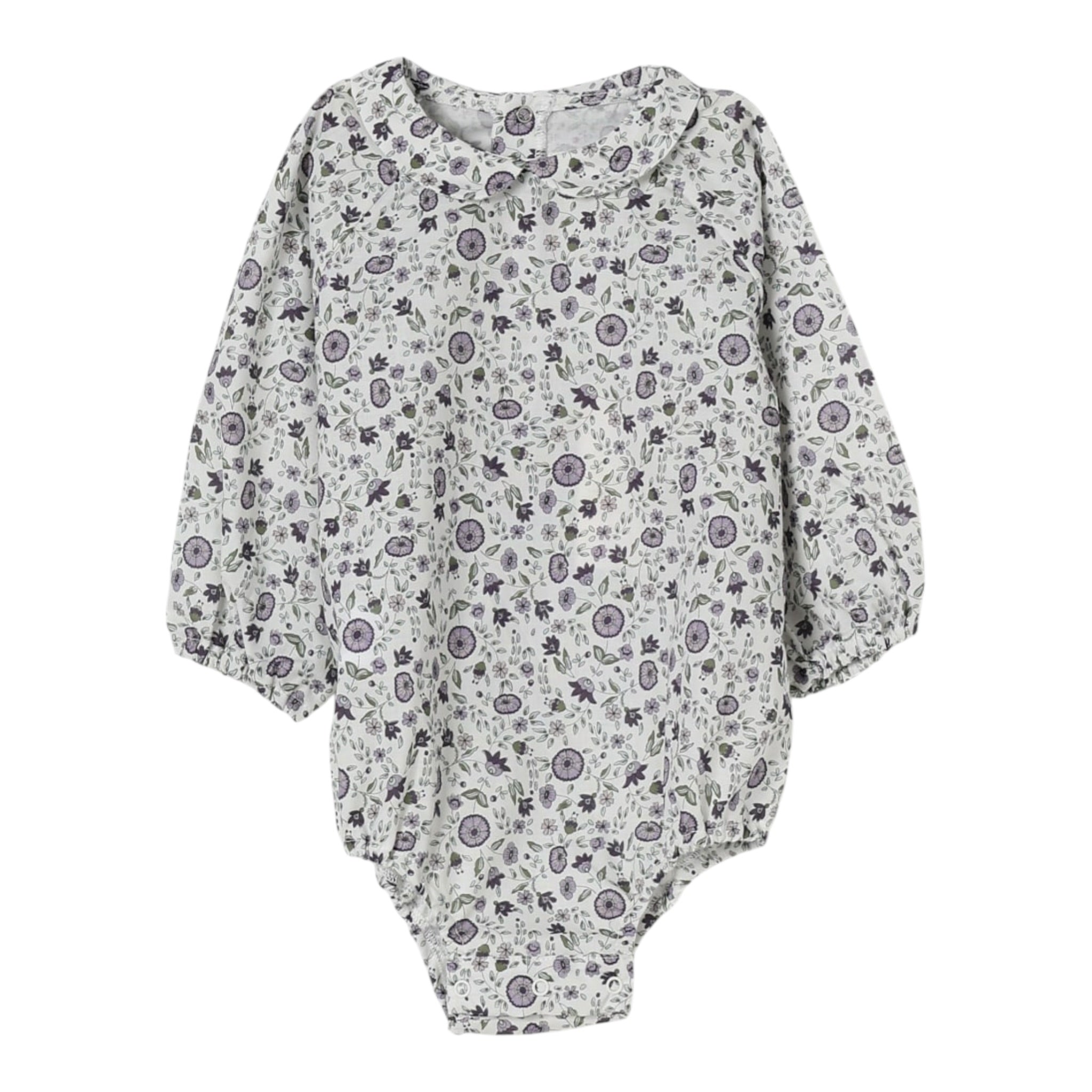 Teddy E Minou Body Camicia Manica Lunga Stampa Fantasia Bianco per Neonata A25TMB0001C000 BIANCO TEDDY E MINOU 