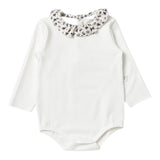 Teddy E Minou Body Manica Lunga tinta unita con Colletto Panna per Neonata A25TMB0002M0115 PANNA TEDDY E MINOU 