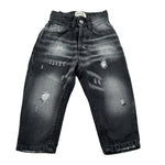 The Brothers Jeans tinta unita con Girovita Regolabile Nero per Neonato TK030N NERO THE BROTHERS 