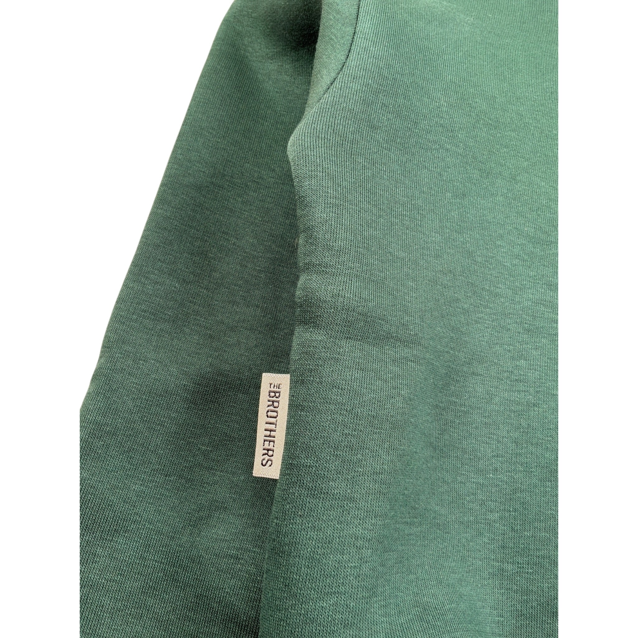 The Brothers Felpa Chiusa con Cappuccio tinta unita Verde per Neonato TK062N VERDE THE BROTHERS 