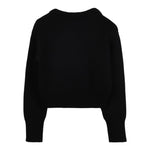 The Marc Jacobs Maglia Girocollo tinta unita con Applicazioni Nero per Bambina W60569 NERO THE MARC JACOBS 