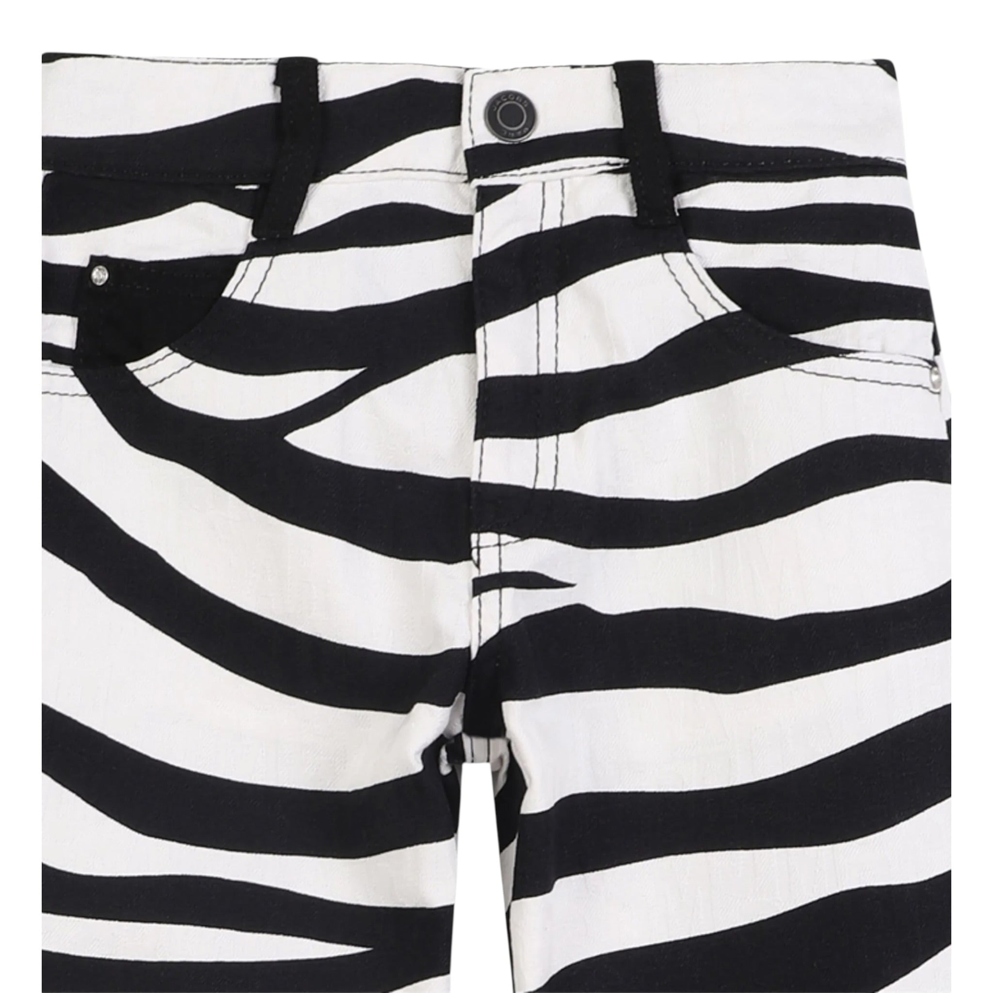 The Marc Jacobs Jeans Fantasia Zebrata Bicolore Bianco/Nero per Bambina W60591 BIANCO/NERO THE MARC JACOBS 