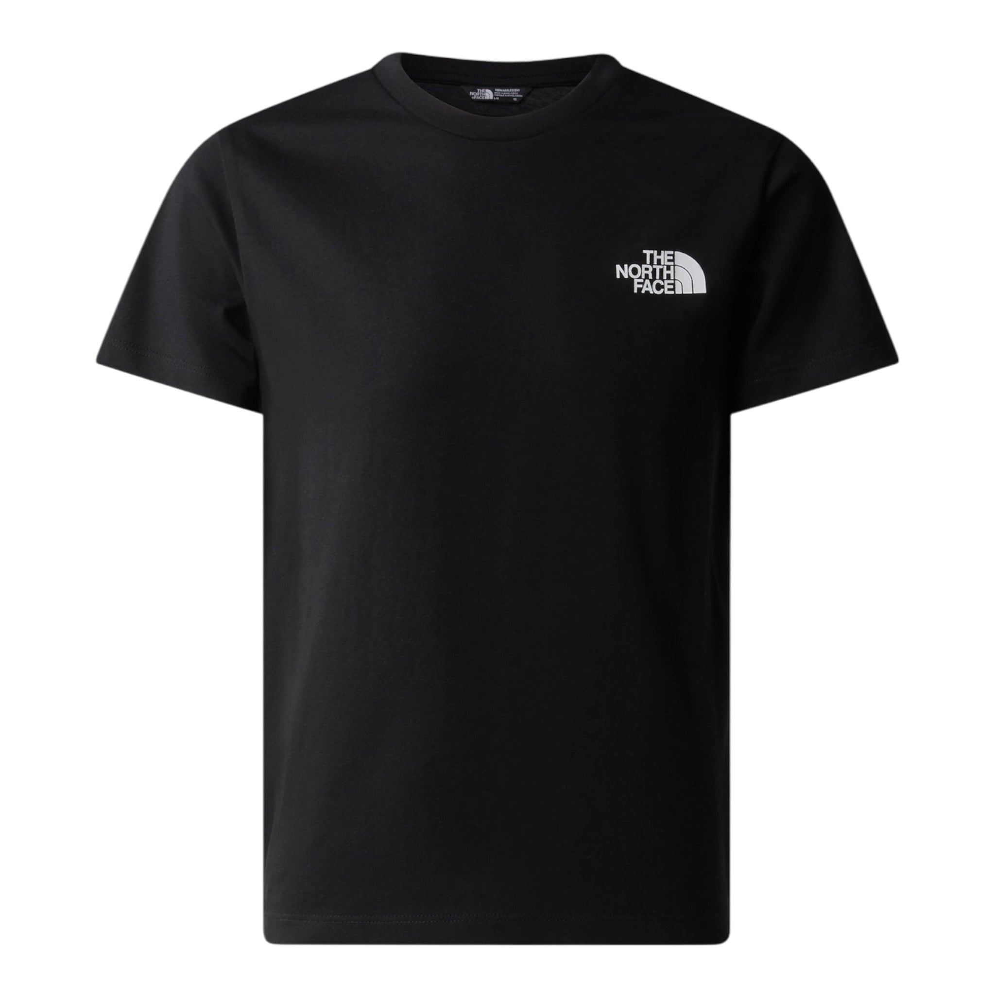 The North Face T-Shirt Girocollo tinta unita con Logo Nero per Bambino NF0A87T4JK3 NERO THE NORTH FACE 