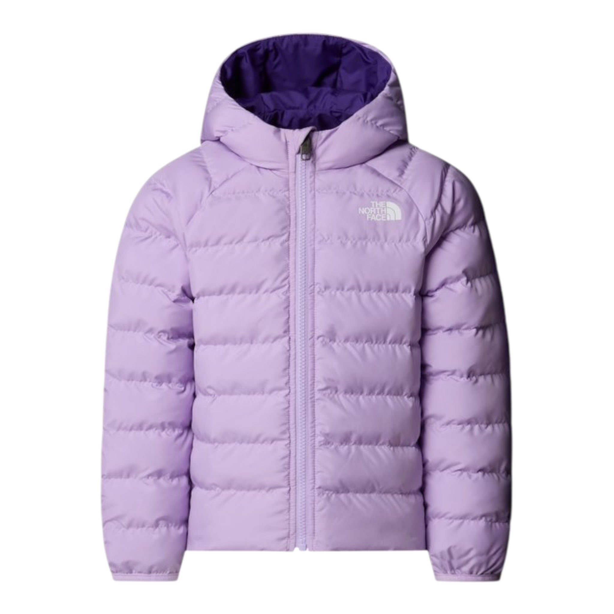 The North Face Giubbino Reversibile con Zip E Cappuccio Viola per Neonata NF0A88W3QZ1 VIOLA THE NORTH FACE 