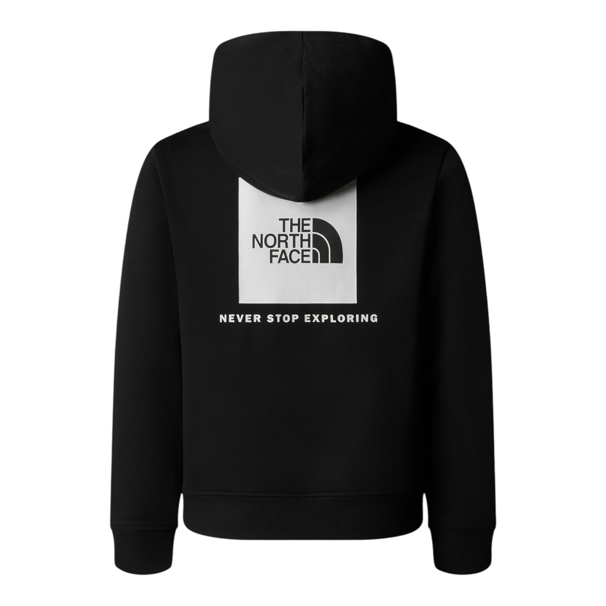 The North Face Felpa tinta unita con Stampa E Cappuccio Nero per Bambino NF0A89H9JK3X NERO THE NORTH FACE 