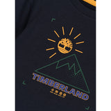 Timberland Shirt tinta unita con Stampa Blu per Bambino T25U30 BLU TIMBERLAND 