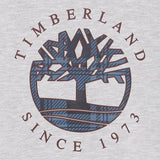 Timberland Felpa tinta unita con Stampa Grigio per Bambino T60319 GRIGIO TIMBERLAND 
