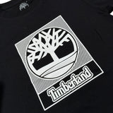 Timberland T-Shirt tinta unita con Stampa Nero per Bambino T60381 NERO TIMBERLAND 