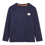 Timberland Shirt tinta unita con Stampa Blu per Bambino T60531 BLU TIMBERLAND 