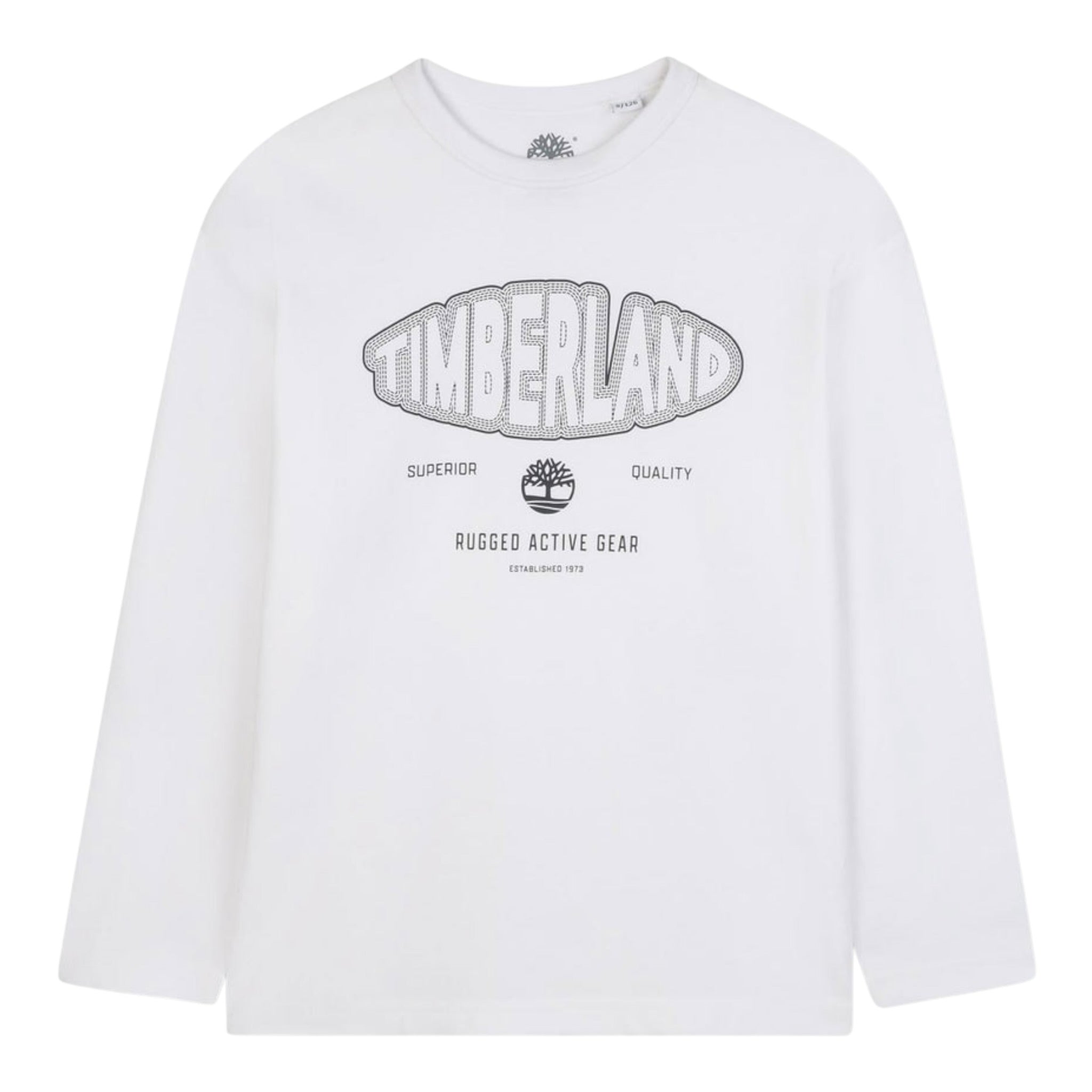 Timberland Shirt tinta unita con Stampa Bianco per Bambino T60538X BIANCO TIMBERLAND 